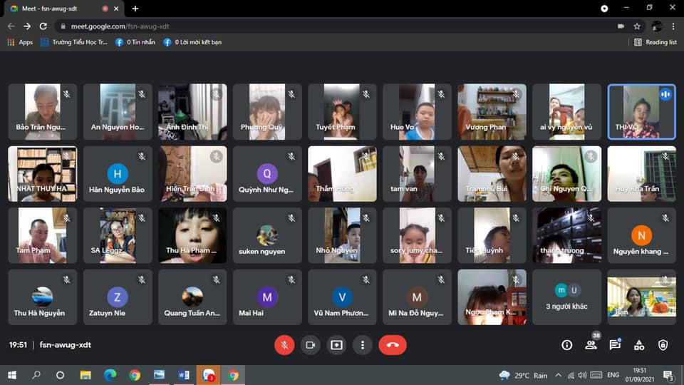 TỰU TRƯỜNG TRỰC TUYẾN CỦA THẦY VÀ TRÒ TIỂU HỌC TRẦN QUỐC TUẤN